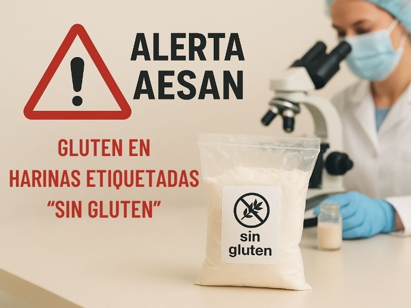 Alerta AESAN: Gluten en harinas de trigo sarraceno etiquetadas “sin gluten”